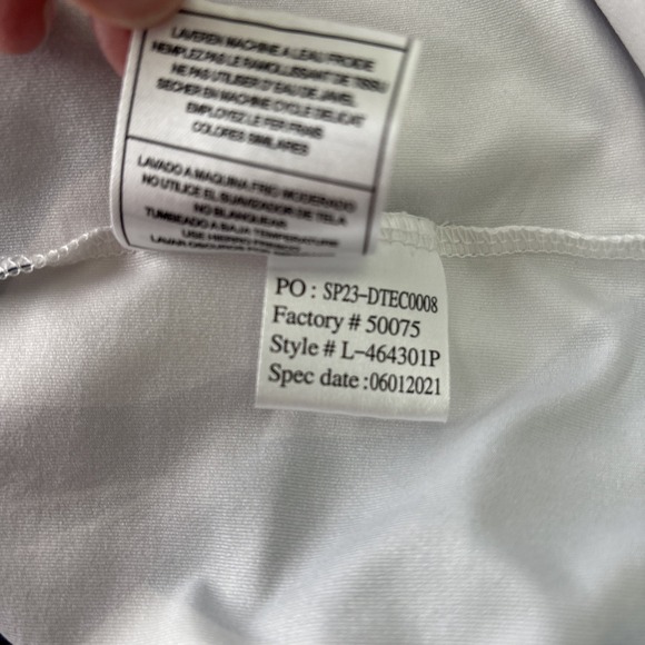 Lopez Pullover Top Womens 2X Purple Blue Leaf Print Long Sleeve Stretch Golf - Picture 10 of 10